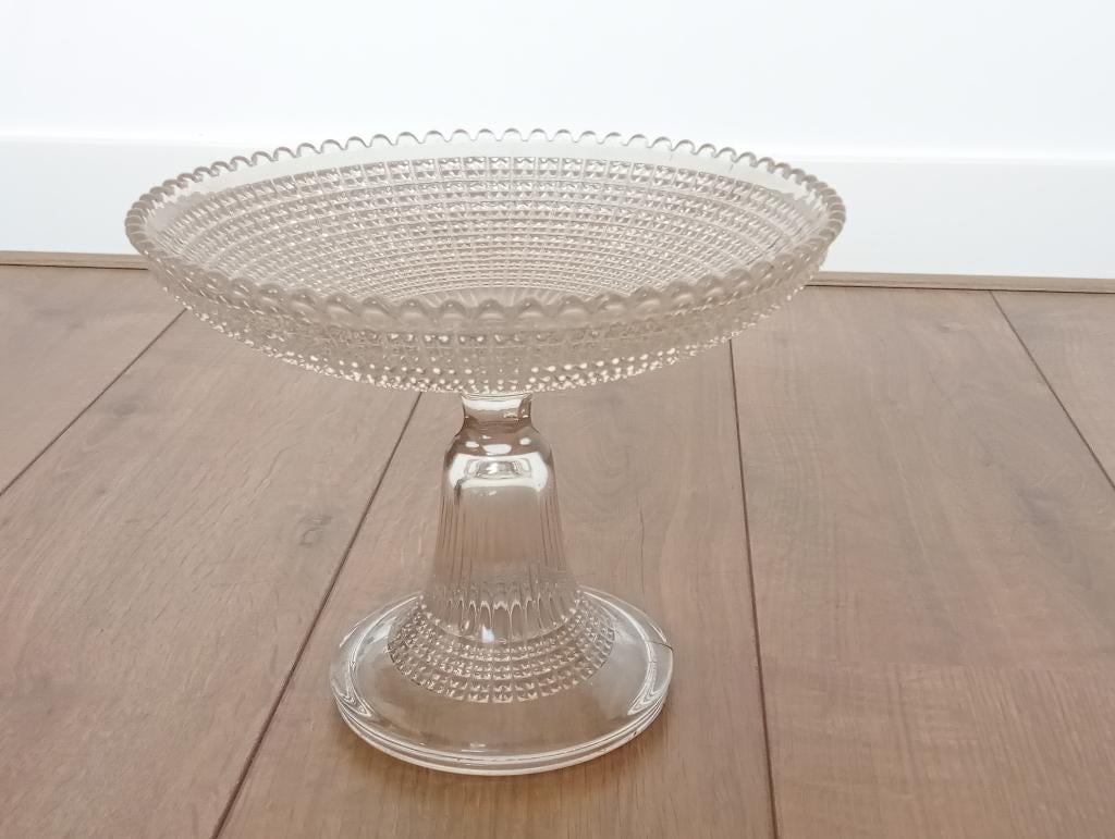 VsL Luxval fruitschaal kristal, Antiek en Kunst, Ophalen