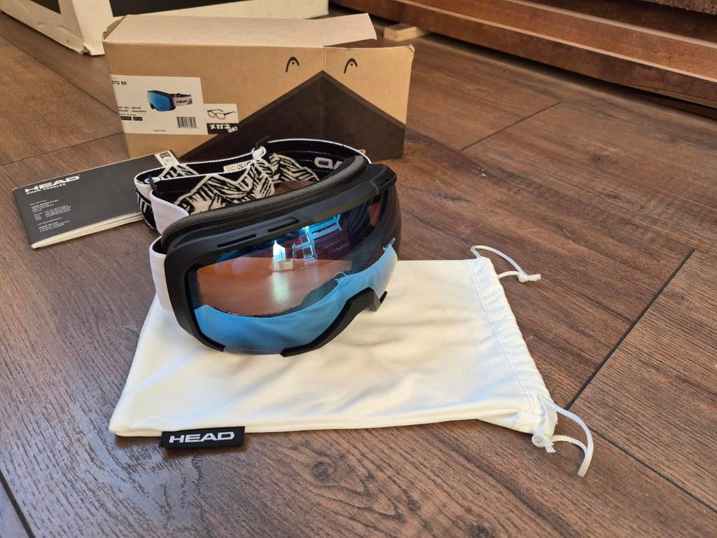 Skibril HEAD Unisex OTG 5K Blue/White, Sport en Fitness, Skiën en Langlaufen, Ophalen of Verzenden, Zo goed als nieuw, Kleding