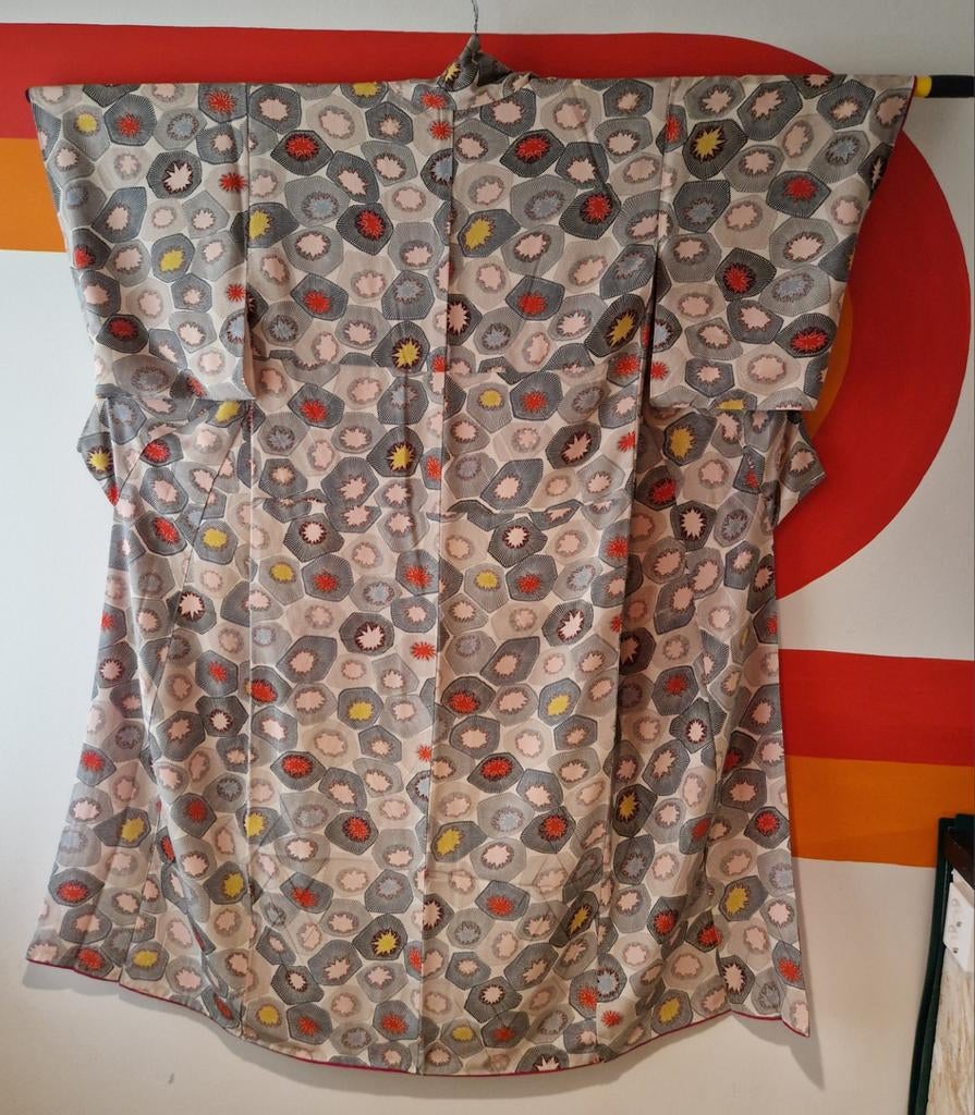 Authentieke vintage Japanse zijden kimono, Ophalen of Verzenden
