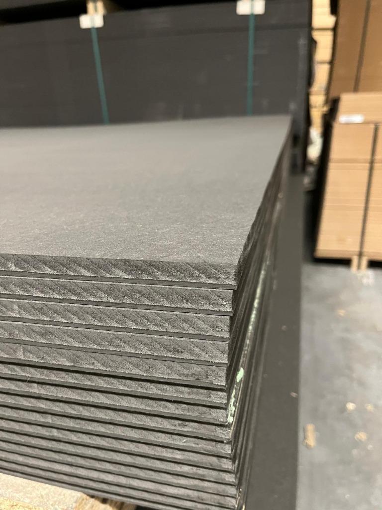 MDF 12 mm Door en doorZWART 3050 x 2070 mm, Ophalen, Nieuw, Overige materialen, Minder dan 20 mm