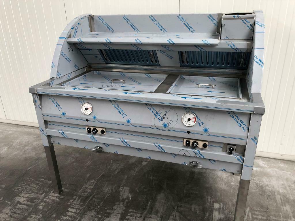NIEUWE vis frituur / visbakoven oliebollenbak gas friteuse