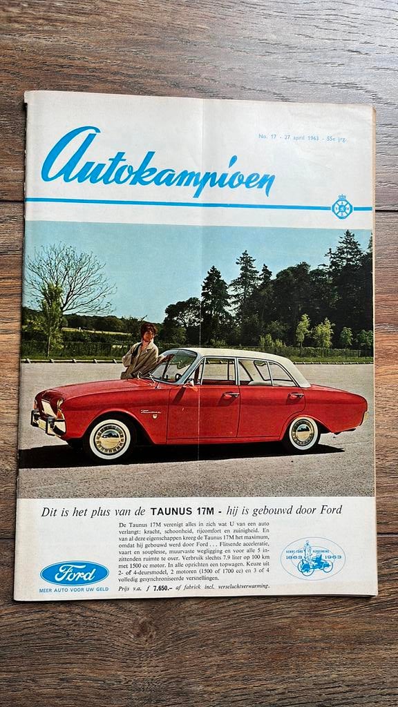 Auto Kampioen 1963: Dodge, politie Porsche 356, Rover 2S-150, Ophalen of Verzenden, Gelezen, Algemeen