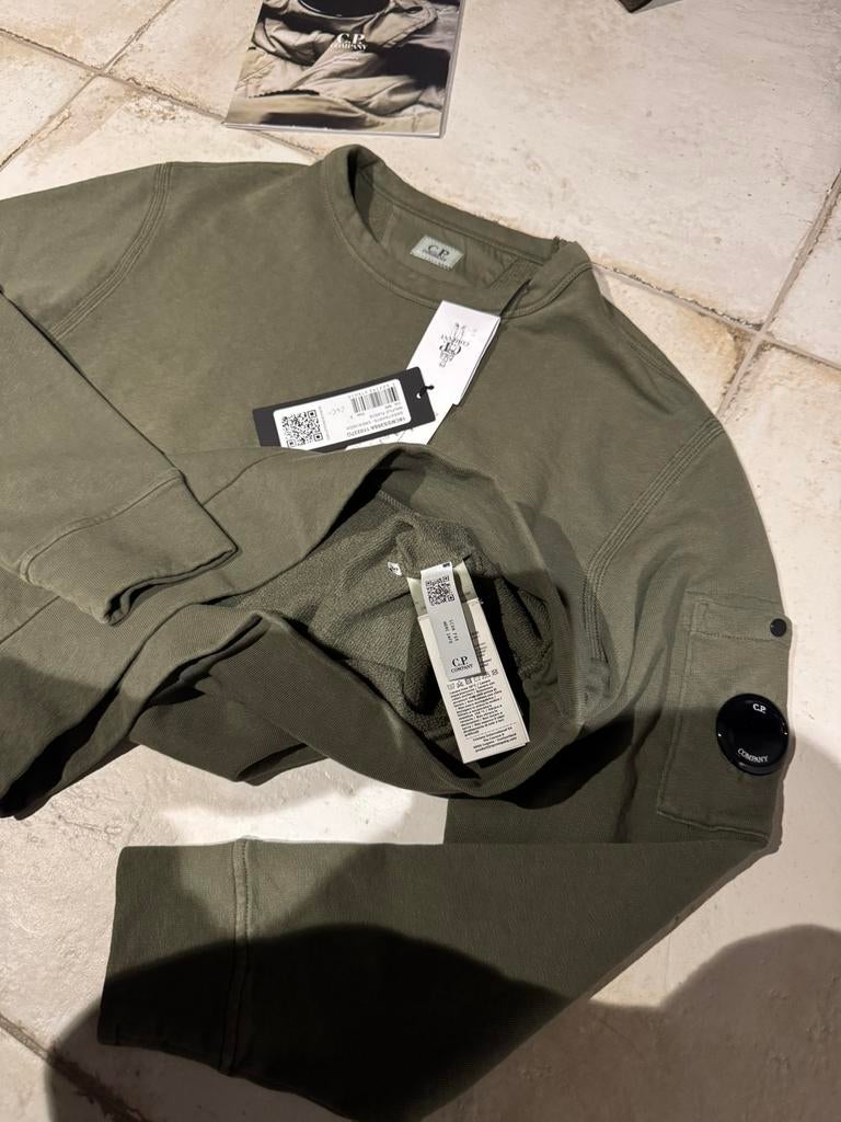 Nieuwe originele casual CP Company sweater trui S M, Kleding | Heren, Ophalen of Verzenden, Nieuw, Groen