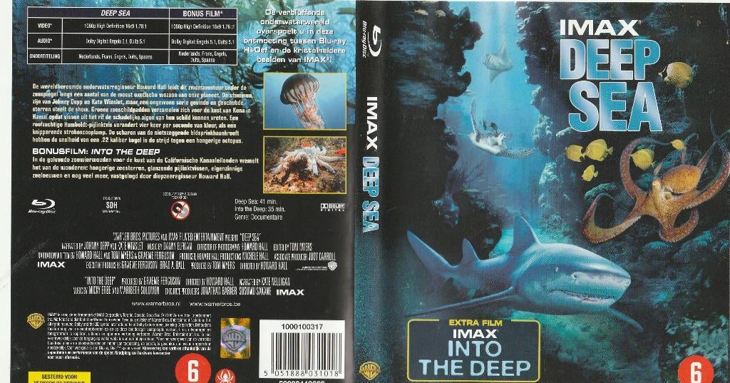 Imax deep sea blu ray ( ned. ondert. ), Ophalen of Verzenden, Zo goed als nieuw, Documentaire en Educatief