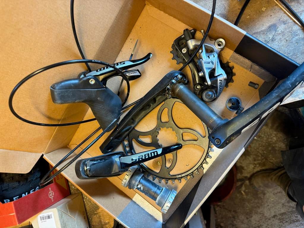 SRAM Rival 1x11 Groepset - Gravel/Strandfiets, Ophalen of Verzenden, Gebruikt, Derailleur of Ketting