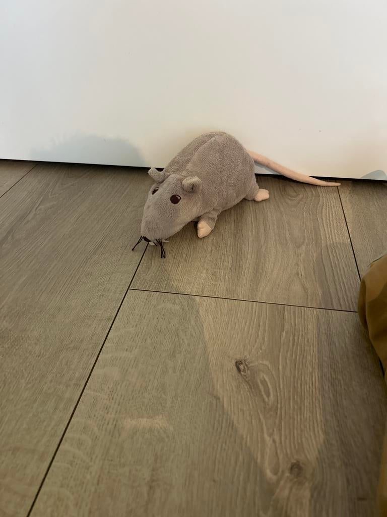 Grijze Knuffel Rat, Ophalen, Zo goed als nieuw, Overige typen