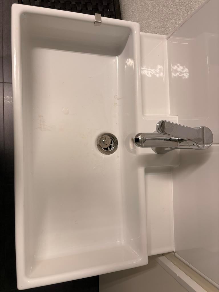 Wasbak inclusief kast, Ophalen, Gebruikt, 50 tot 100 cm, Minder dan 100 cm