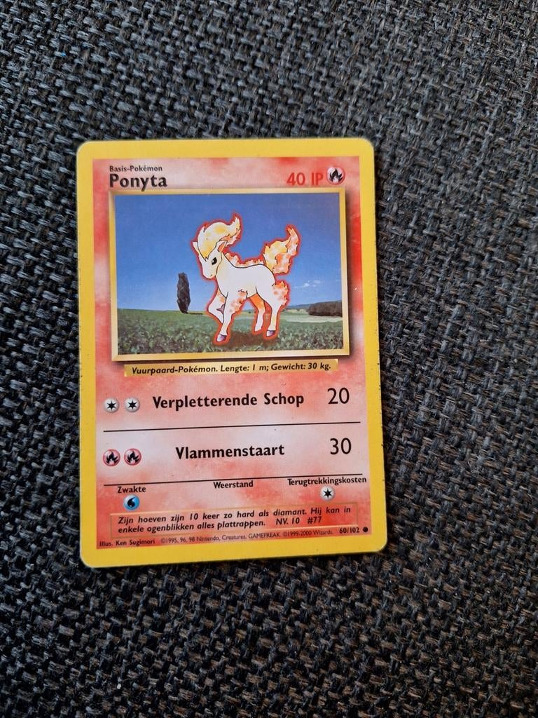 Ponyta pokemon kaart, Ophalen