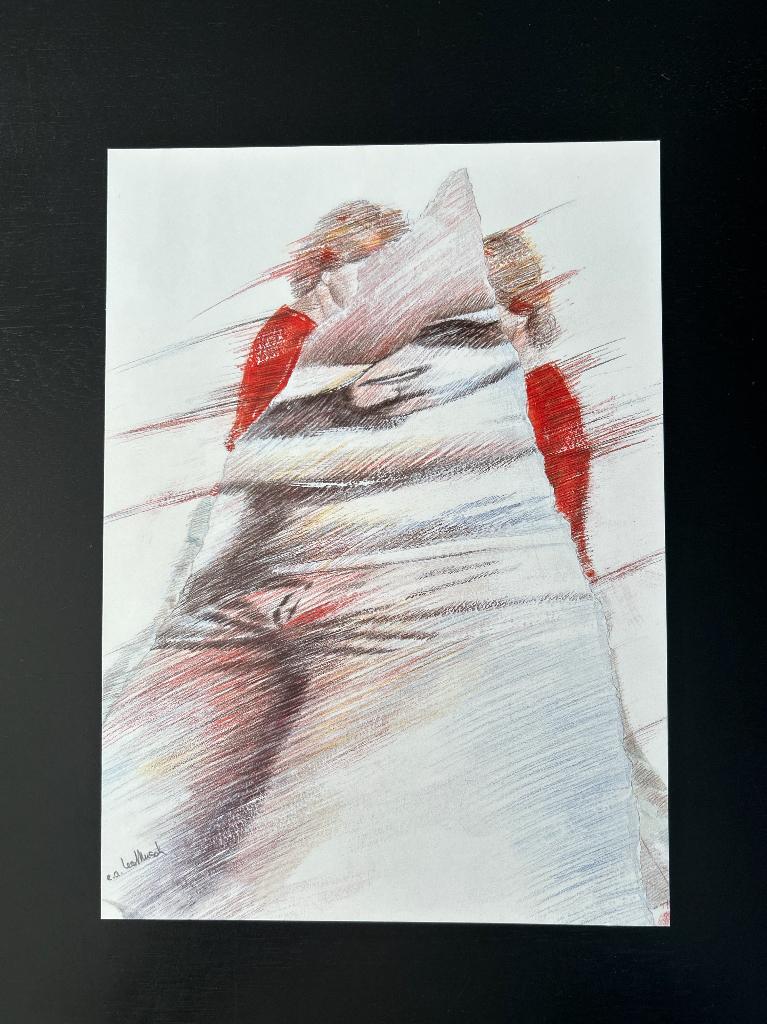 Zeefdruk Leo Musch, Antiek en Kunst, Ophalen of Verzenden