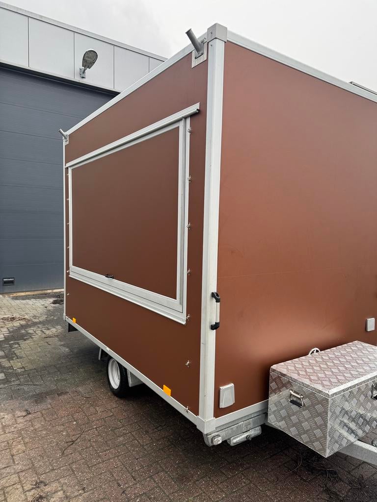 Foodtruck, aanhanger, verkoopwagen, Ophalen, Gebruikt