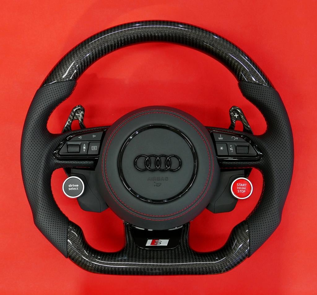 Audi carbon stuur S RS upgrade startstop drive select, Ophalen of Verzenden, ., ., .