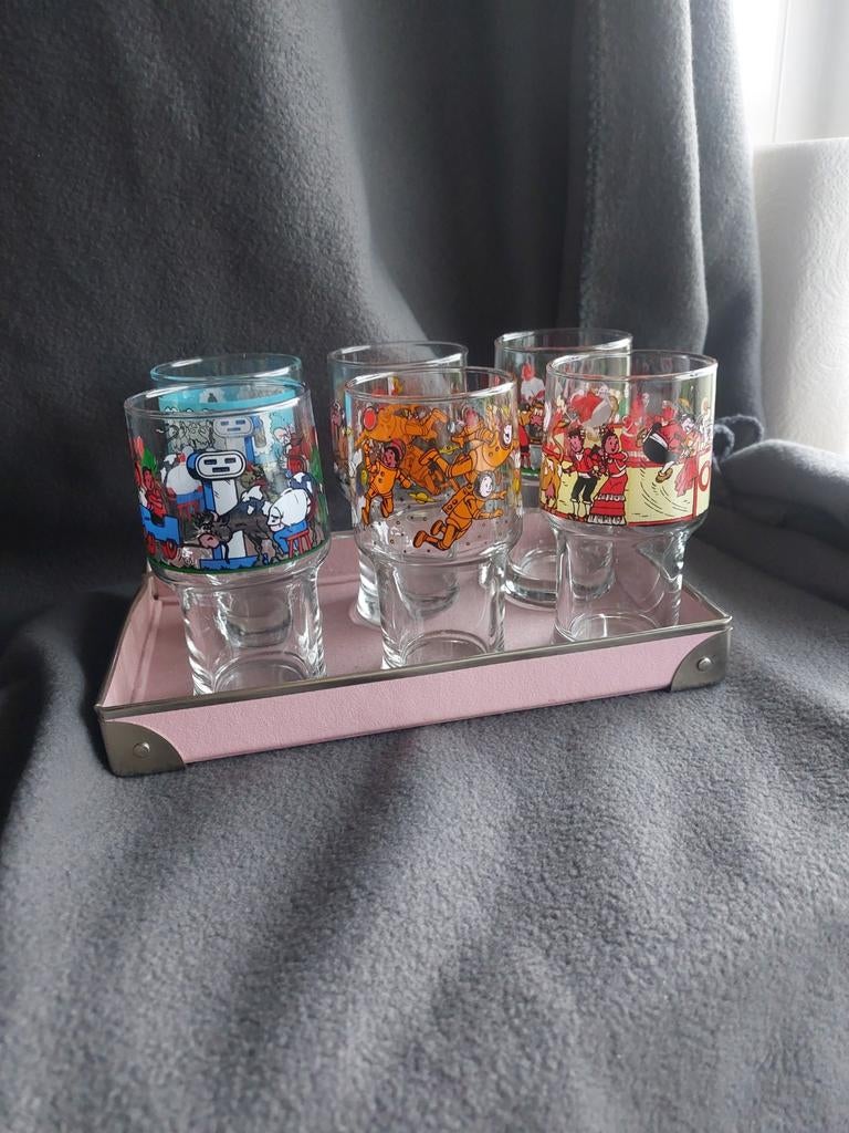 Suske en Wiske Glazen Set 1987 Albert Heijn, Ophalen of Verzenden