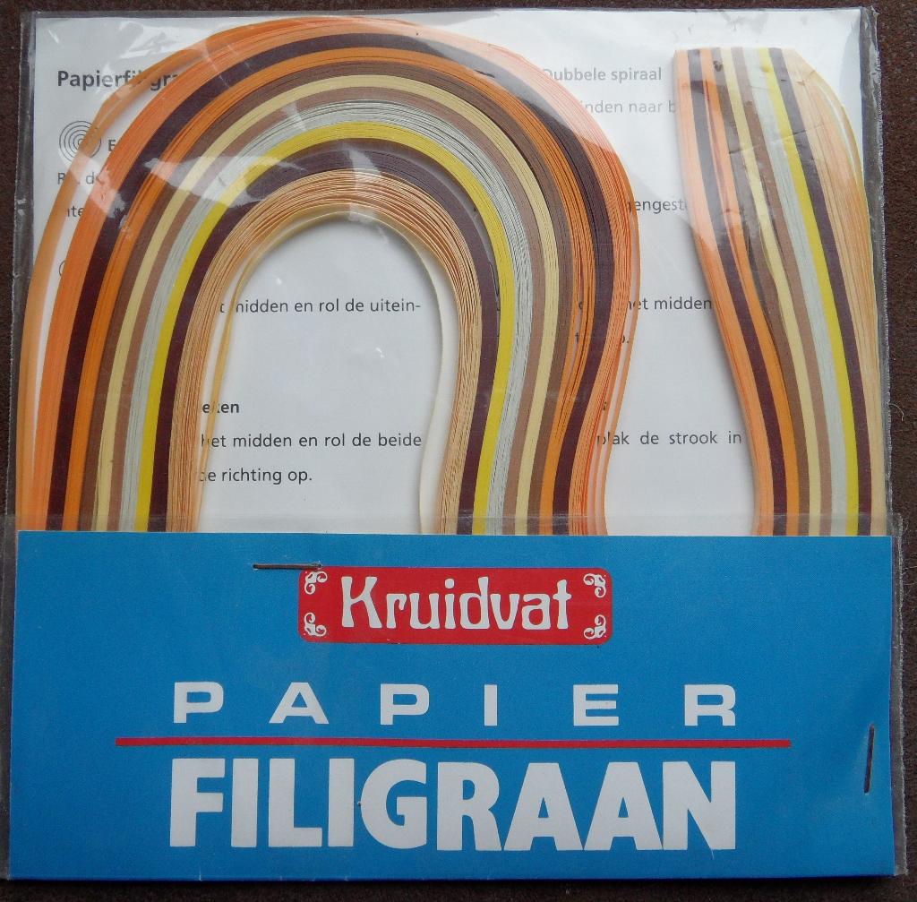 Quilling – papierfiligraanstroken geel-bruin tinten 3mm, Ophalen of Verzenden, Nieuw