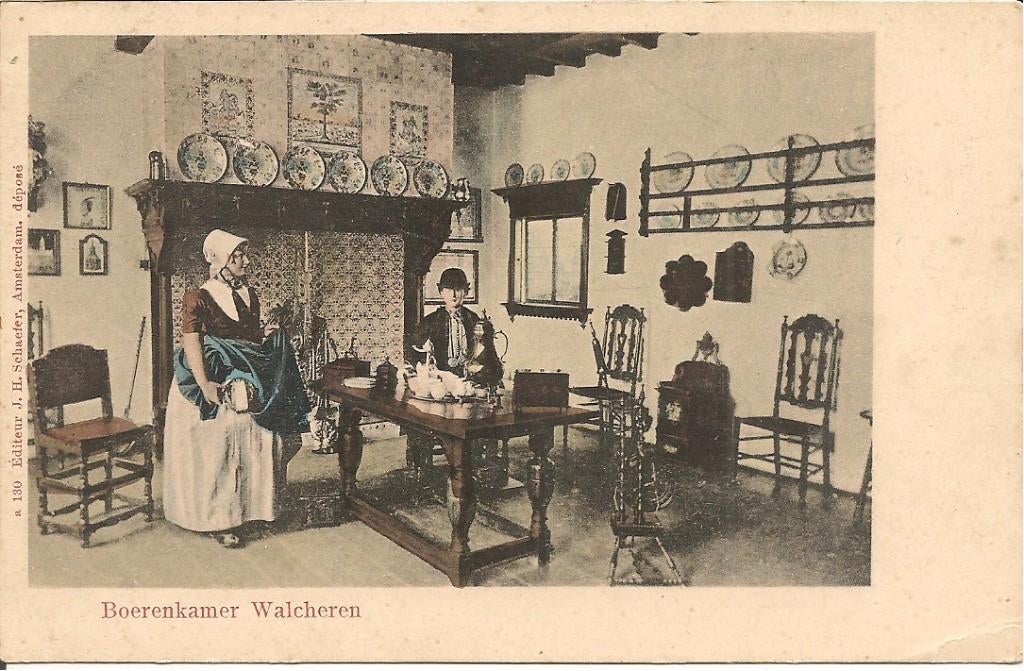 Boerenkamer Walcheren, Ophalen of Verzenden, Voor 1920, Ongelopen, Zeeland