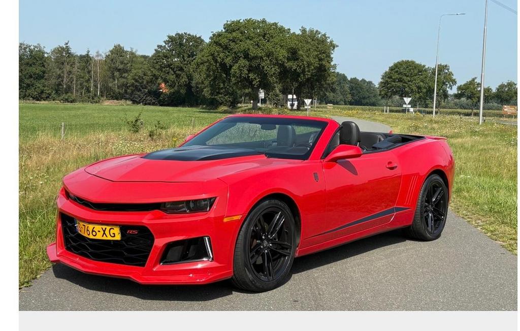 CAMARO CABRIOLET, autom, head-up, sport uitlaten, leer, full, Auto's, Chevrolet, Bedrijf, Te koop, Camaro, ABS, Achteruitrijcamera
