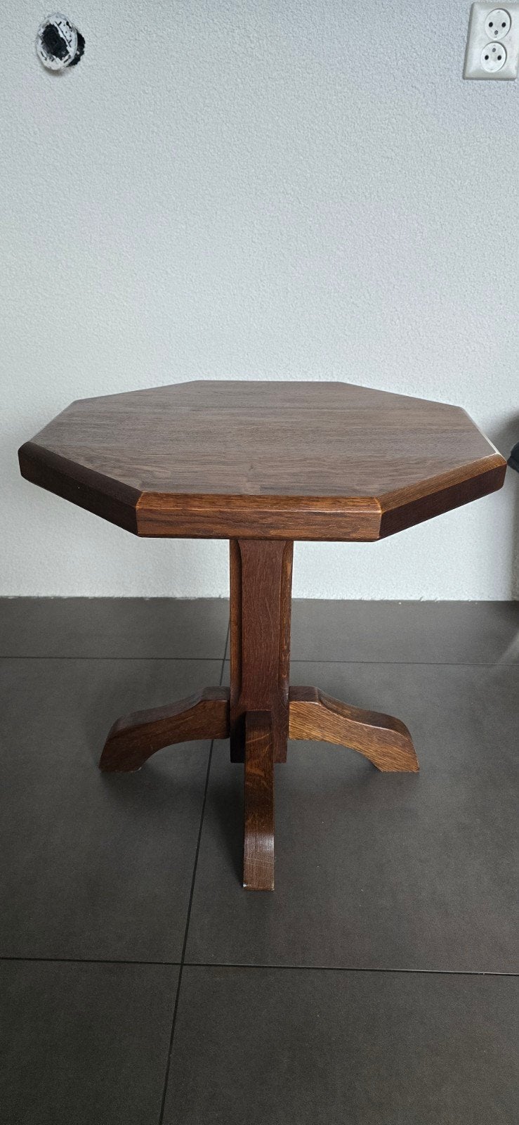 Houten bijzettafel 50x50x50 cm, Minder dan 55 cm, Gebruikt, Overige vormen, Hout