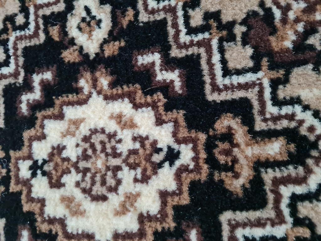 Vintage vloerkleed badmat deurmat bruin beige, Heikant 21 Kaatsheuvel, 50 tot 100 cm, Belle Vieille Brocante, Zo goed als nieuw