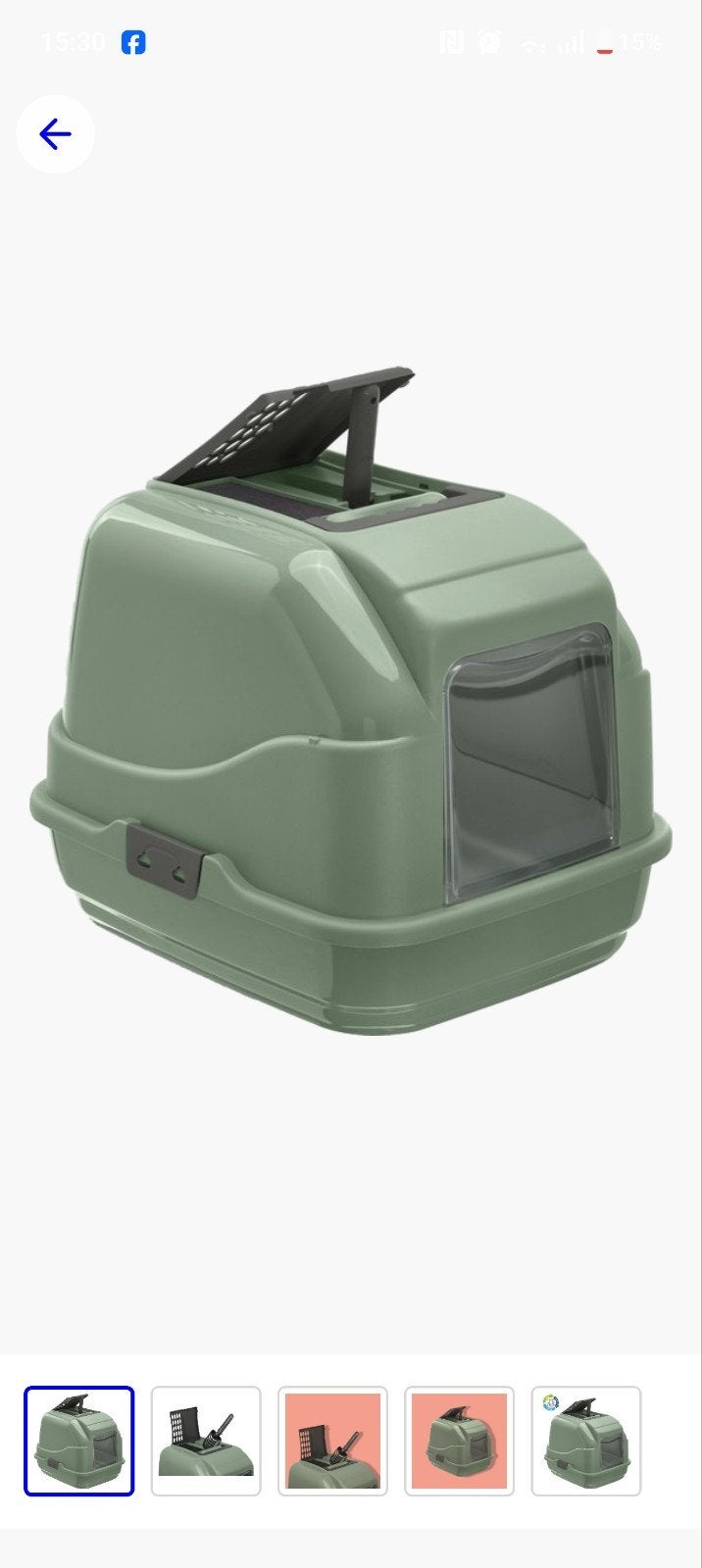 Imac Kattenbak Easy Cat 2Nd Life Gerecycled Groen, Ophalen of Verzenden, Nieuw, Gesloten