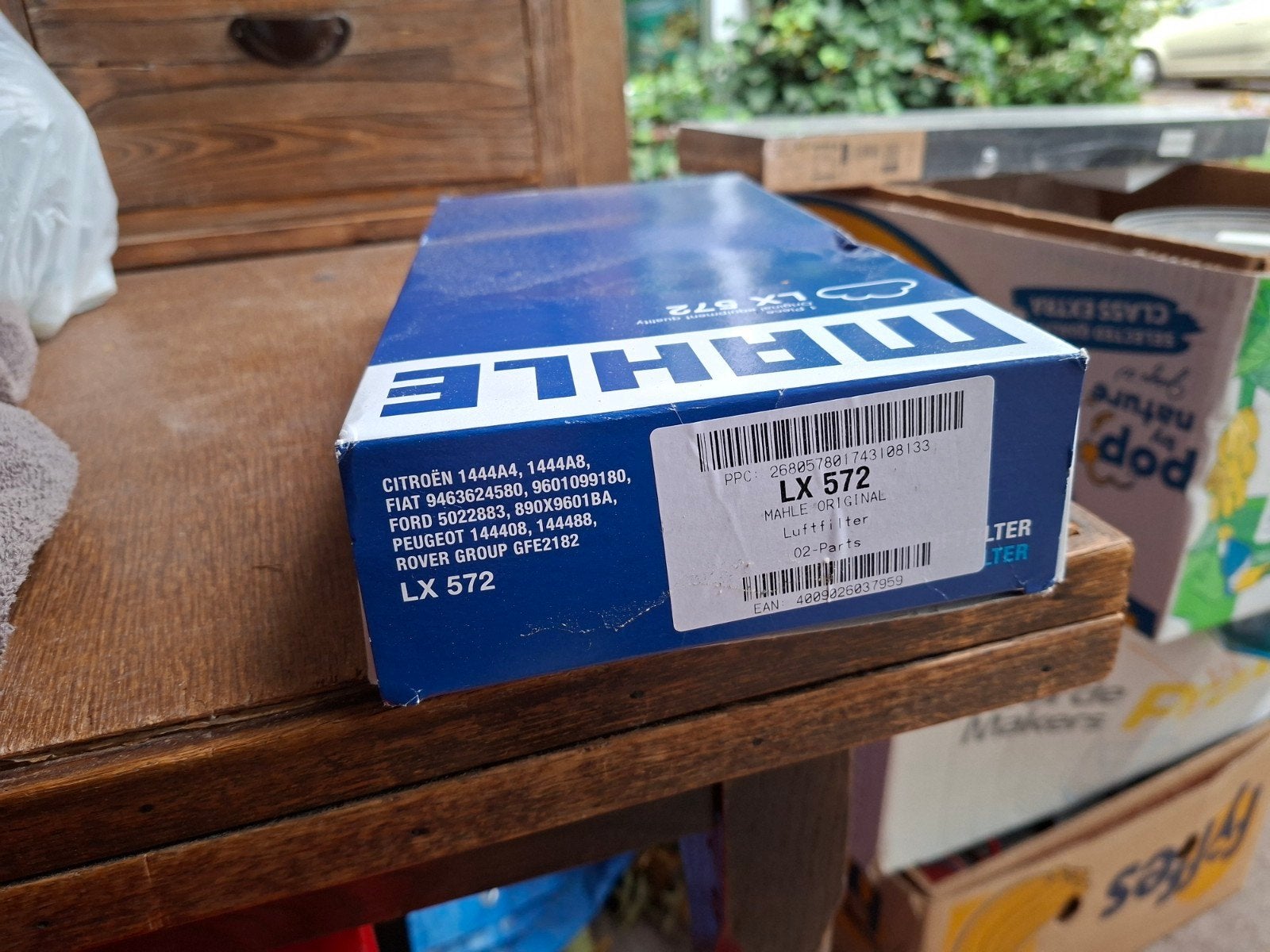 Mahle LX 572 Luchtfilter, Ophalen, Nieuw, Rover