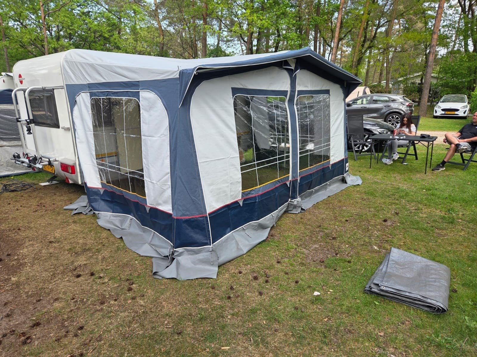Dorema voortent + luifel, Ophalen, Gebruikt, Polyester, Dorema
