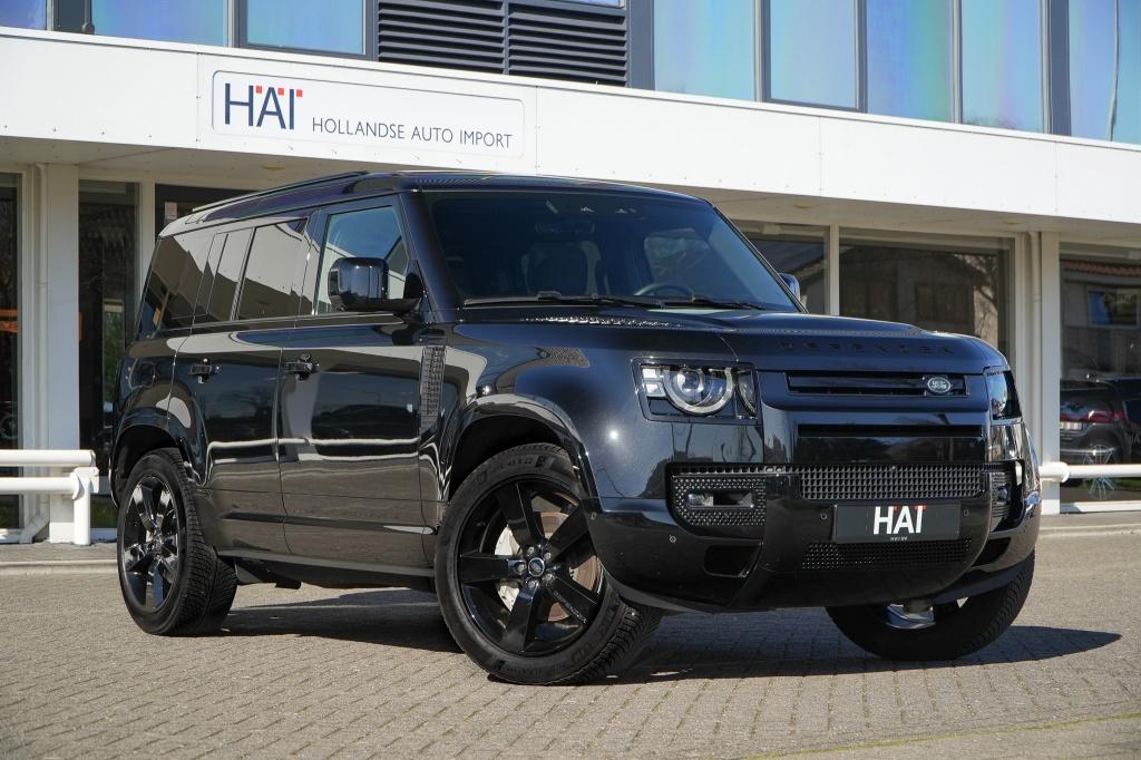 Land Rover Defender 110 2.0 P300e X-Dynamic HSE I Pano I 22, Automaat, Gebruikt, Zwart, 4 cilinders