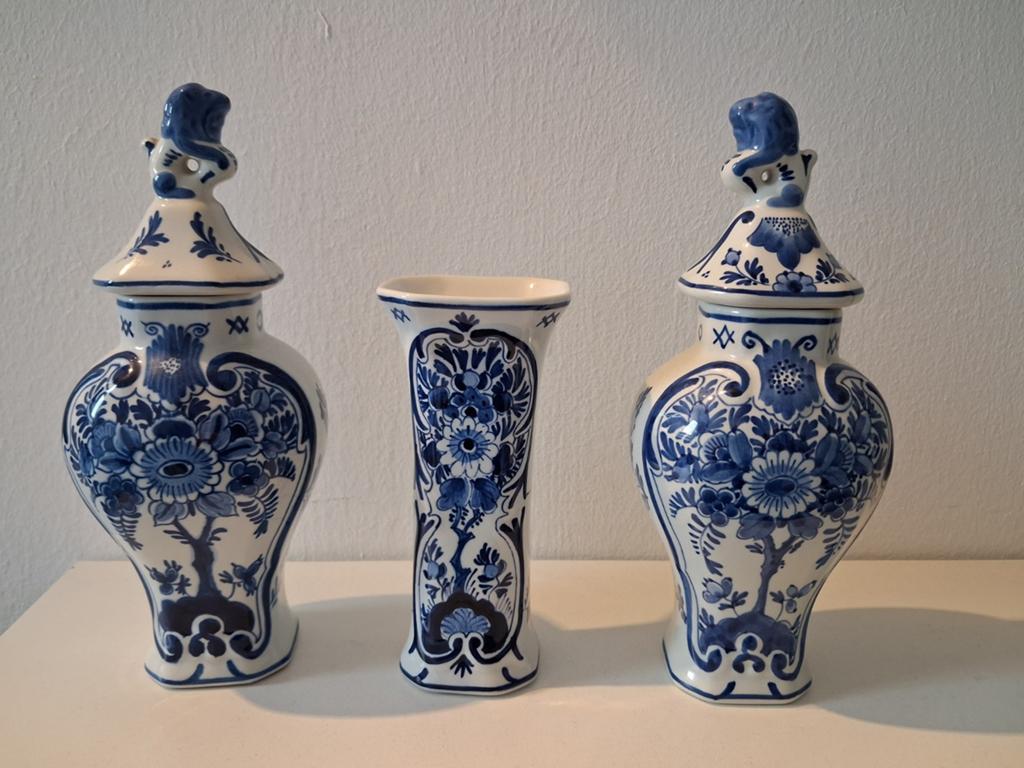 Mooie delfts blauwe vazen, Antiek en Kunst, Ophalen of Verzenden