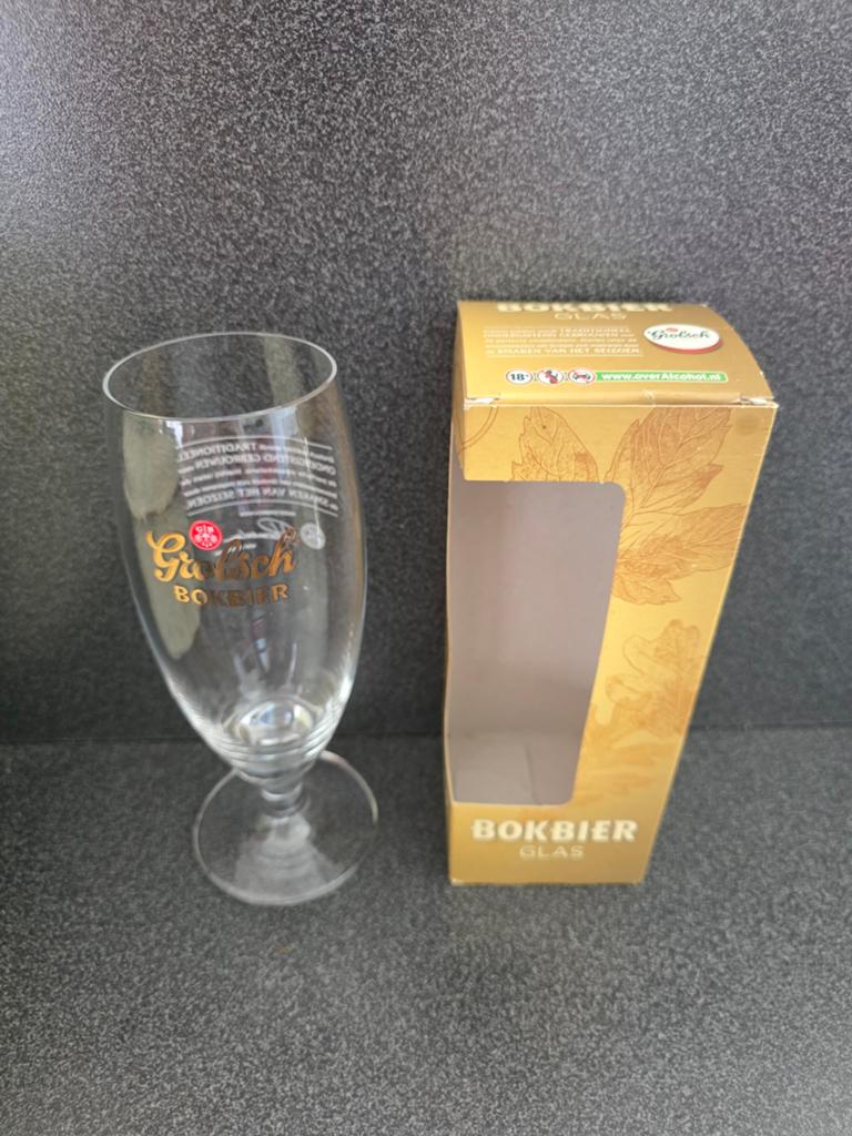 Grolsch Bokbier Glas in originele verpakking, Nieuw, Ophalen of Verzenden, Overige merken, Glas