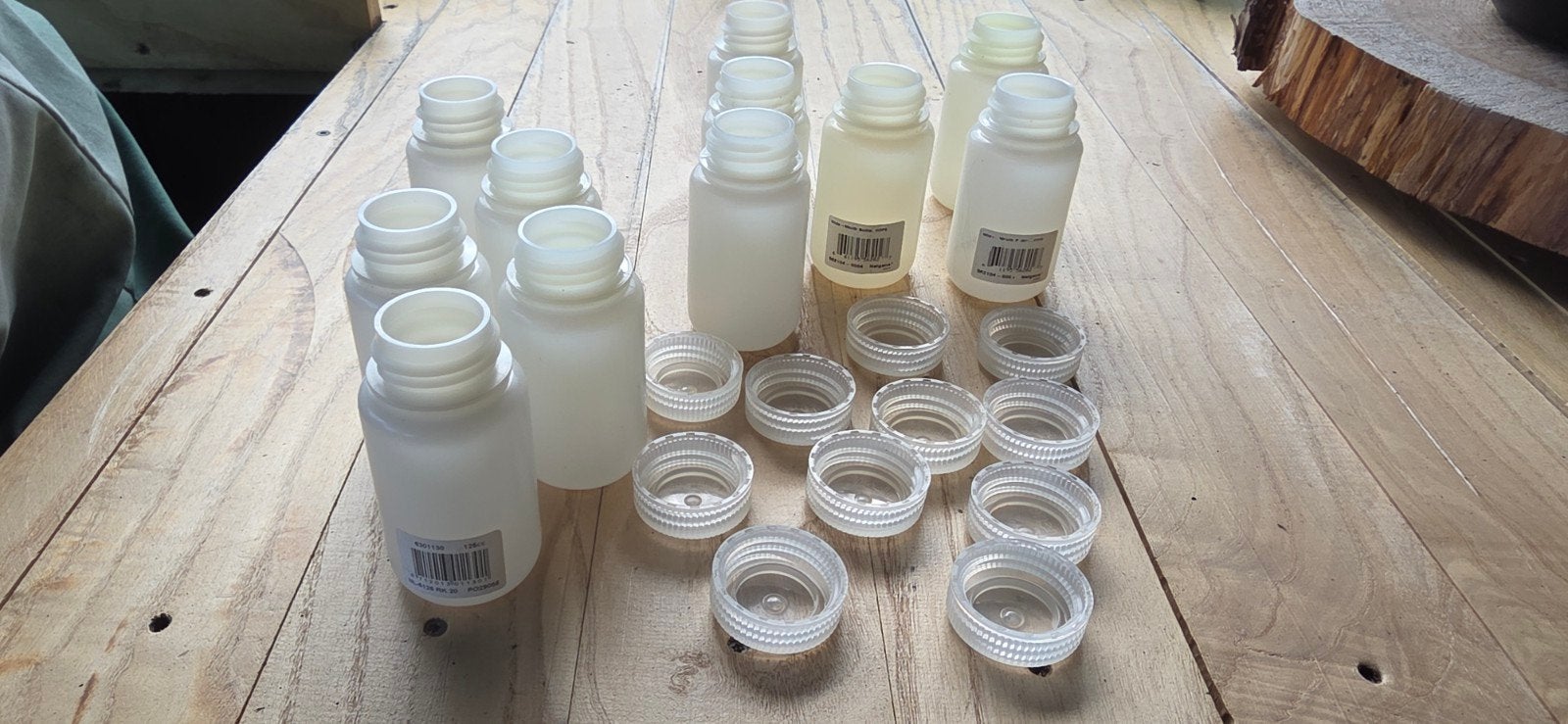 Nalgene 125 ml flesjes met wijde mond en dop, Ophalen of Verzenden, Nieuw, Wit, Kunststof