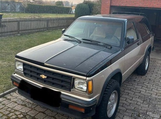 CHEVROLET S10 BLAZER 4X4 2.8 V6 AUT 9/87, Automaat, 1800 kg, 1535 kg, 4 stoelen