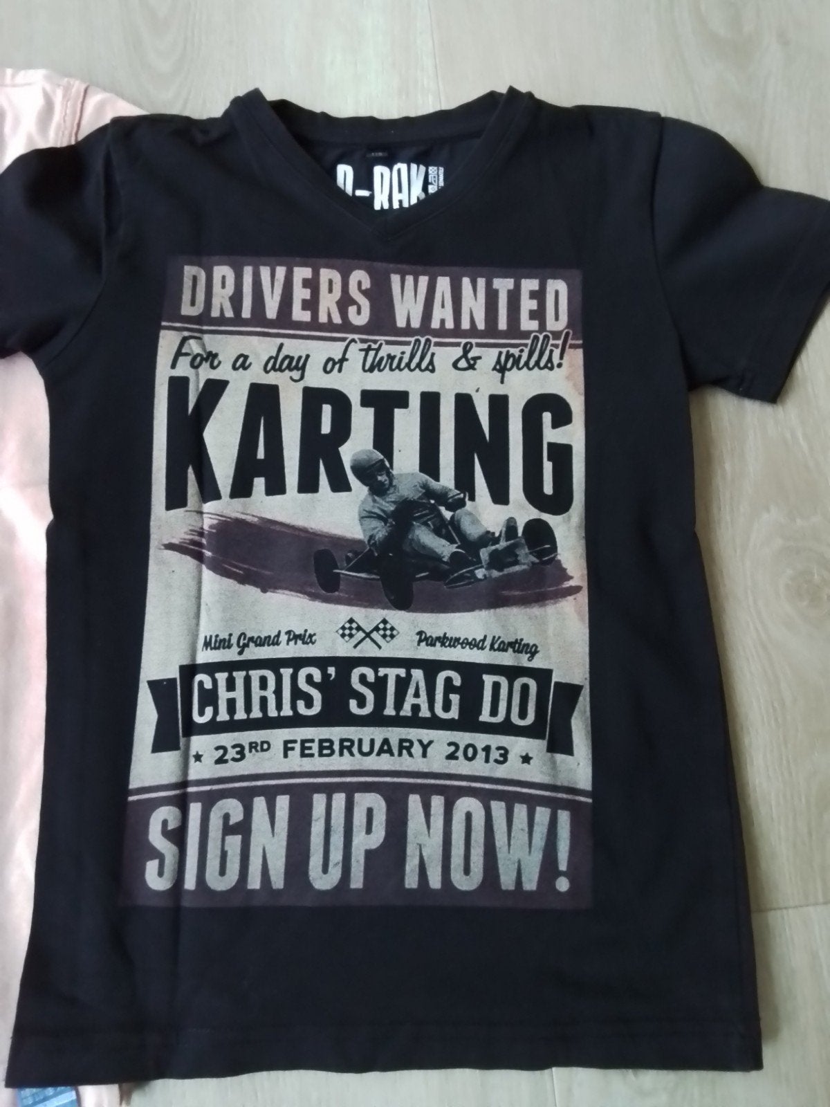 Zwart shirtje D-Rak mt 116, Kinderen en Baby's, Kinderkleding | Maat 116, Ophalen of Verzenden, Zo goed als nieuw, Shirt of Longsleeve