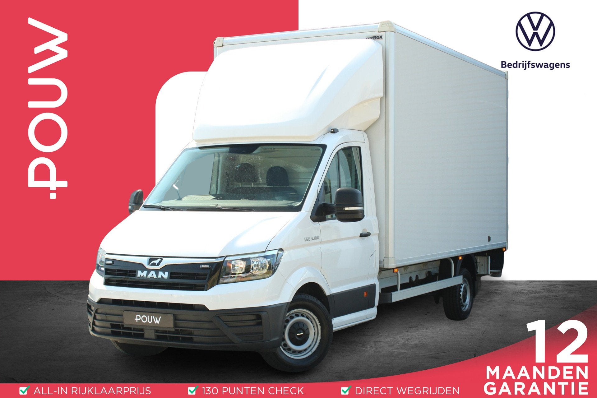 MAN TGE 35 2.0 163pk AUT L4 Bakwagen | Meubelbak | Cruise Co, 12 maanden, Stof, Gebruikt, 4 cilinders