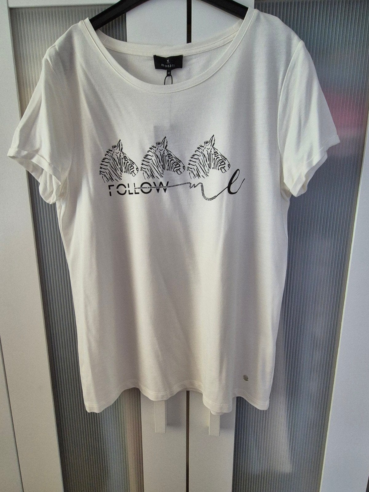 tshirt van Monari, Wit, Maat 42/44 (L), Nieuw, Ophalen of Verzenden