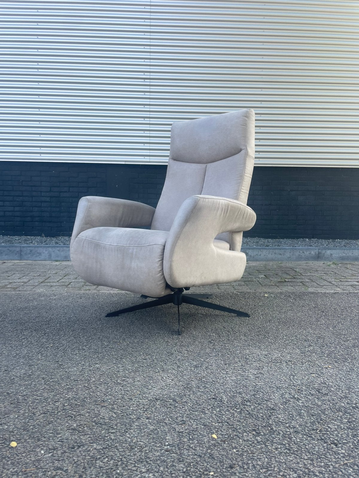 Nette stoffen relax fauteuil / relax stoel / draaifauteuil, Ophalen, Minder dan 75 cm, 50 tot 75 cm, A