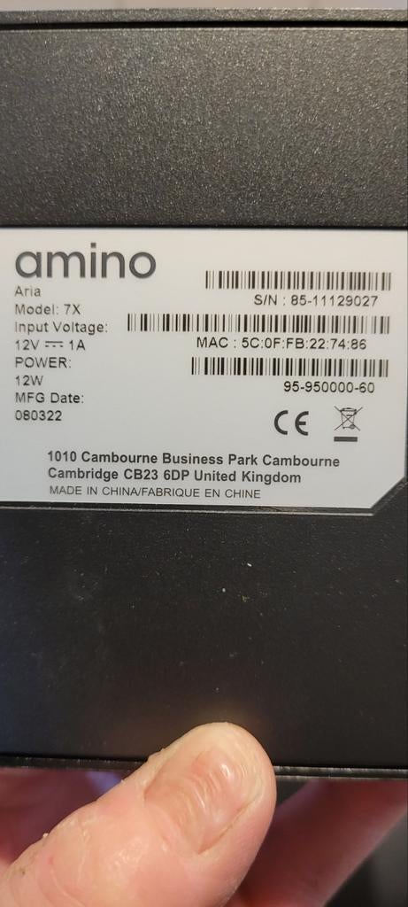 Amino 2 keer, Ophalen of Verzenden