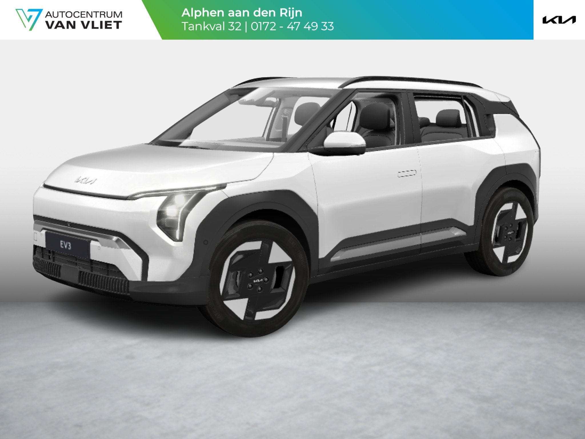 Kia EV3 Air 58.3 kWh | Navigatie | PDC | Achteruitrijcamera, Auto's, Kia, EV3, Stof, 1700 kg, Wit