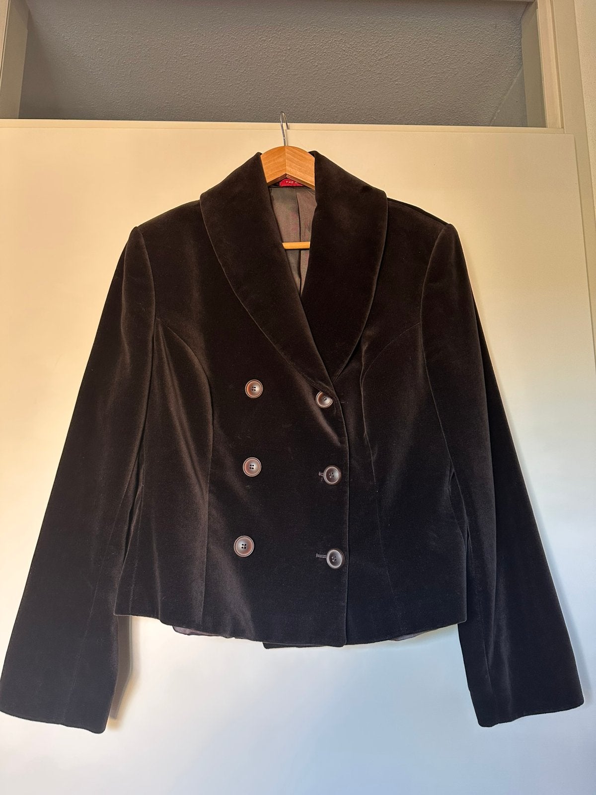 Purdey blazer The Barn mocca bruin fluweel mt 44, Ophalen of Verzenden, Zo goed als nieuw, Maat 42/44 (L), Bruin