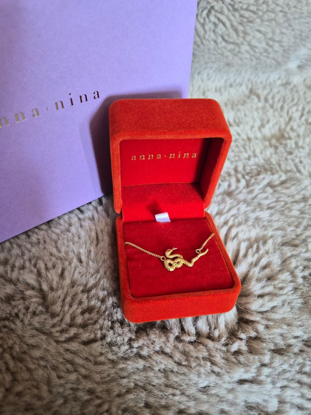 Anna + Nina Slangenketting Goudkleurig, Ophalen of Verzenden, Zo goed als nieuw, Goud, Overige materialen