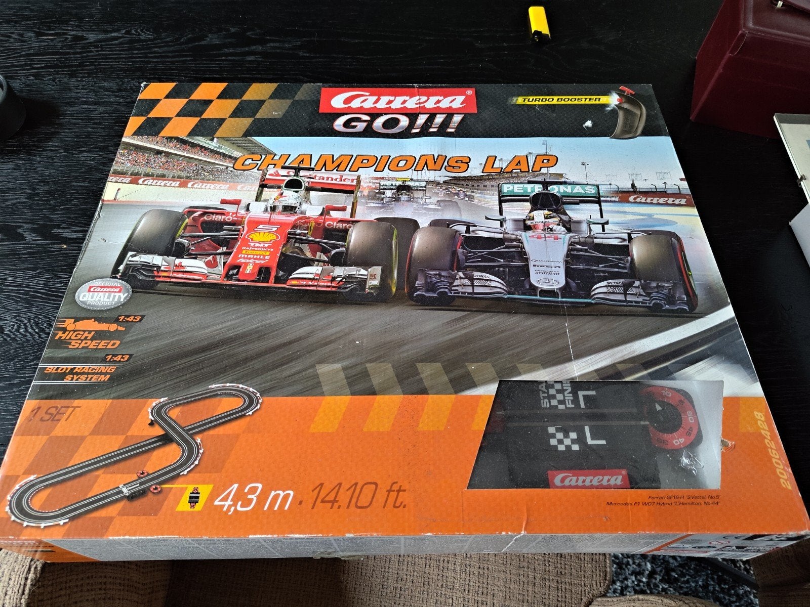 Carrera GO!!! Champions Lap Racebaan met 3 auto's, Carrera, Ophalen of Verzenden, Elektrisch, Racebaan