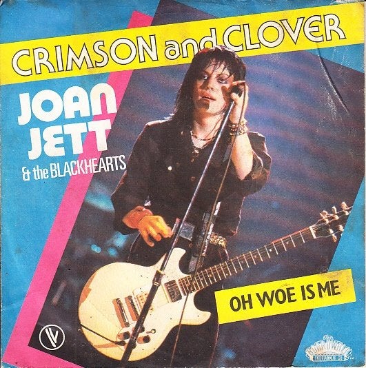 joan jett & blackheart - crimson and clover  (1982), Gebruikt, Fotohoes, 7 inch, Ophalen of Verzenden