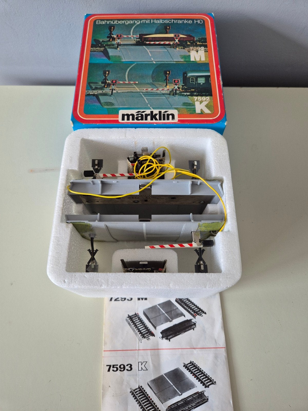 Märklin 7292M H0 spoorwegovergang met slagbomen, Hobby en Vrije tijd, Ophalen, Zo goed als nieuw, Wisselstroom, Märklin