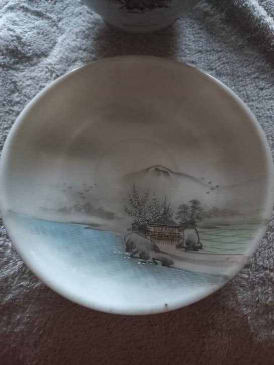 Antieke Japanse Theepot, Kop&schotel, Eierschaal Porselein, Antiek en Kunst, Ophalen of Verzenden