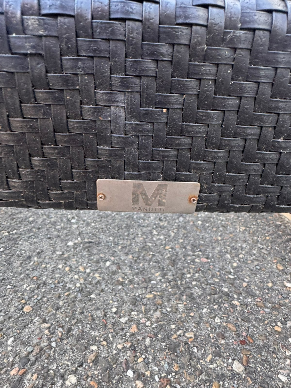 Manutti Long Beach Ligbed, Tuin en Terras, Ligbedden, Ophalen, Zo goed als nieuw, Aluminium, Verstelbaar