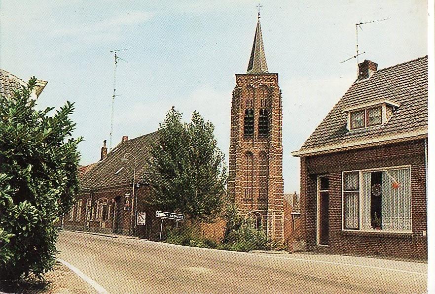 Groot Ammers (ZH) Ned. herv. kerk 1978 (met plaatsnaambord), Ophalen, 1960 tot 1980, Gelopen, Zuid-Holland