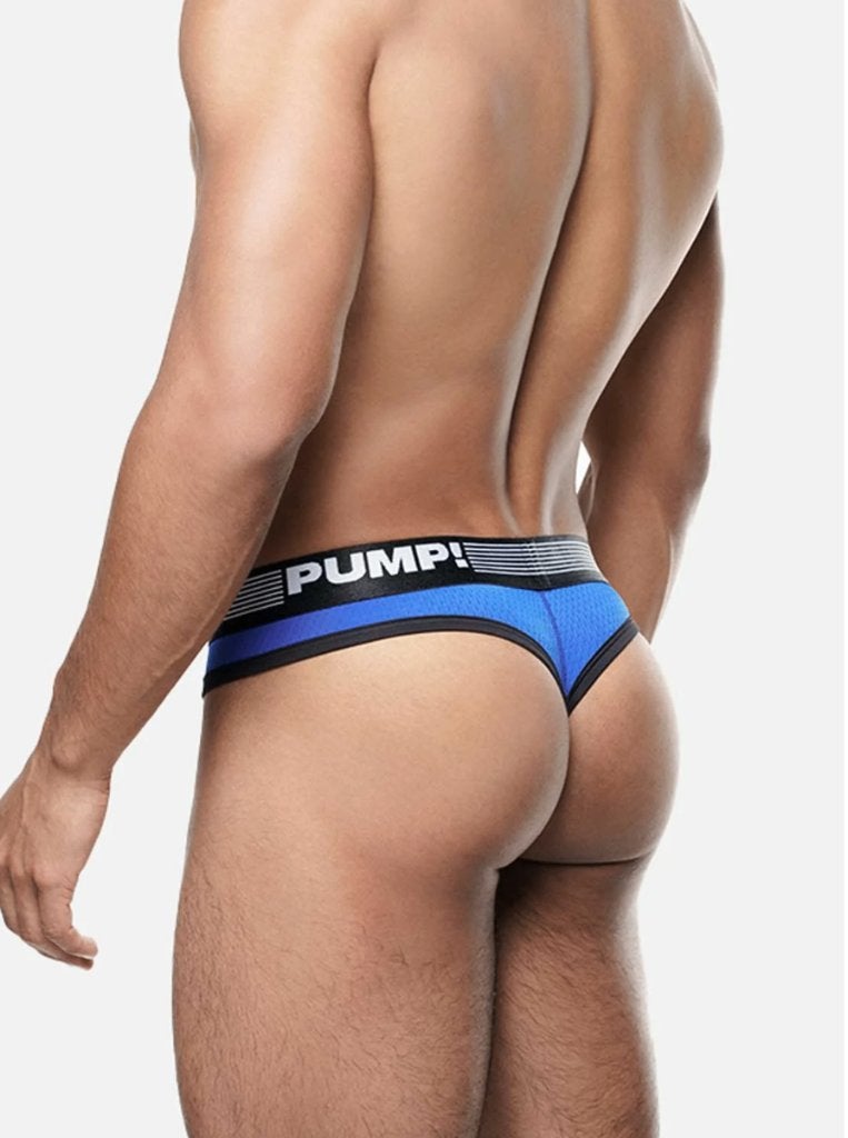 PUMP herenstring zwart-blauw, Kleding | Heren, Ondergoed, Verzenden, Meerkleurig, PUMP, Overige typen