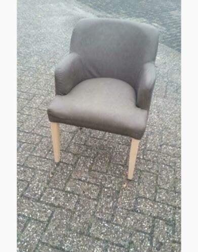 Stoel 3 stuks frame blank hout vintage skai bruin NIEUW, Ophalen, Nieuw, Leer, Drie