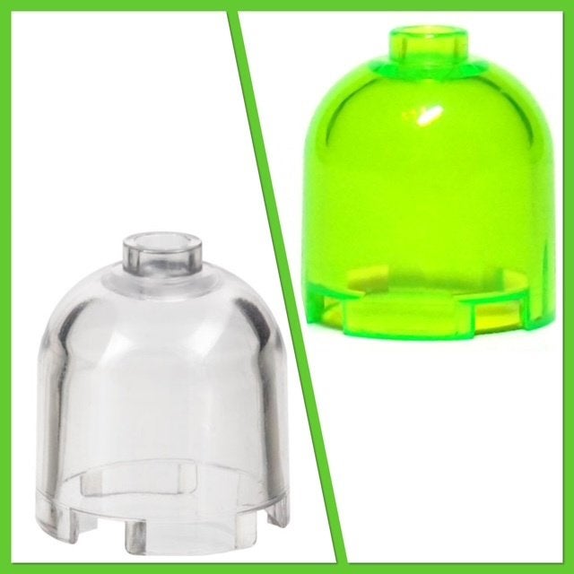 lego stolp doorzichtig (7) en neon groen (8), Ophalen of Verzenden, Nieuw, Accessoire, Lego