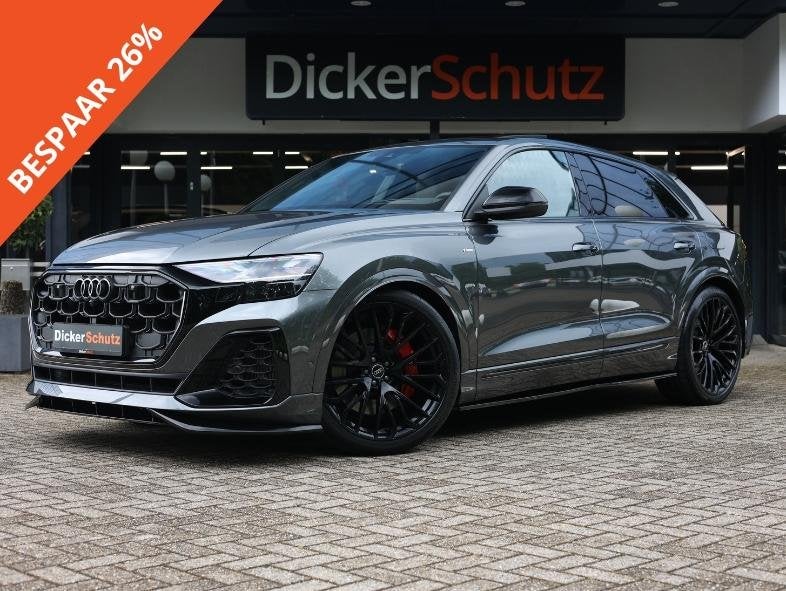 Audi Q8 60 TFSIe Competition Bodykit | Vierwielb. | Pano | T, Auto's, Audi, Automaat, 2995 cc, 26 kWh, 489 pk