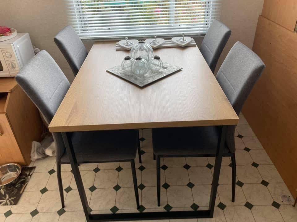 Eethoek + stoelen, Ophalen of Verzenden, Zo goed als nieuw, 4 tot 6 stoelen