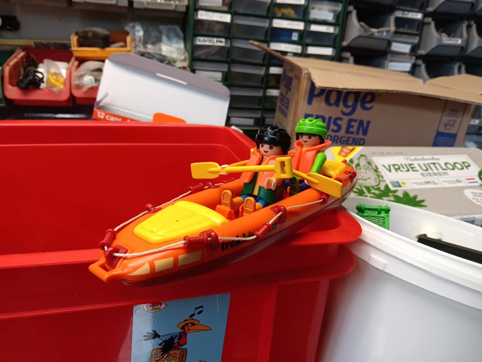 kajak playmobil, Gebruikt, Complete set, Ophalen of Verzenden, Sports & action