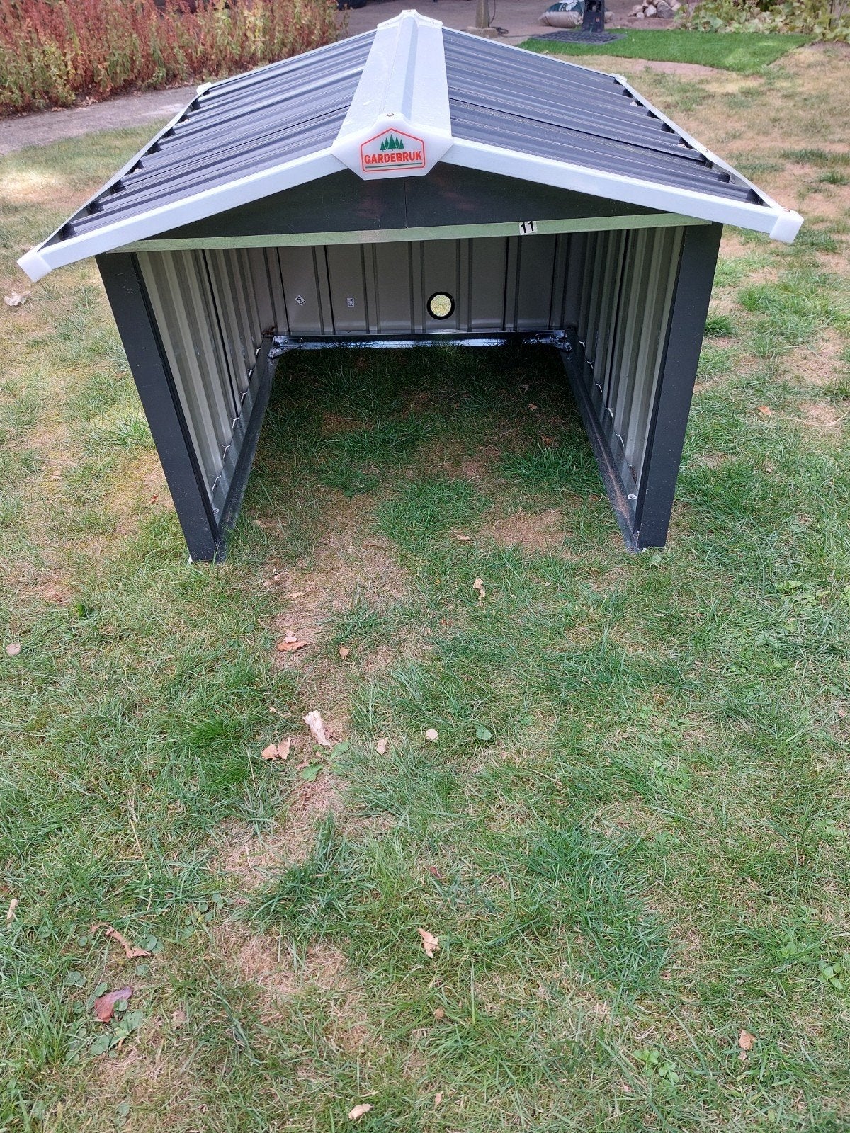 Nieuwe Gardebruk robotmaaiergarage met zadeldak, Tuin en Terras, Overkappingen, Ophalen, Nieuw